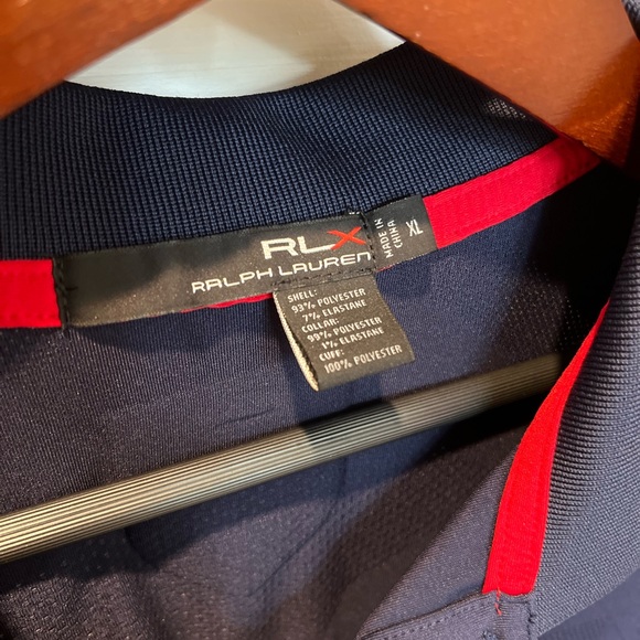 Polo Ralph Lauren RLX Performance XL Navy Blue Golf Polo England - Picture 2 of 7